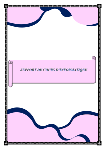 Support de Cours d'Informatique