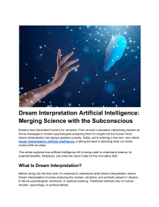 AI Dream Interpretation: Science & Subconscious