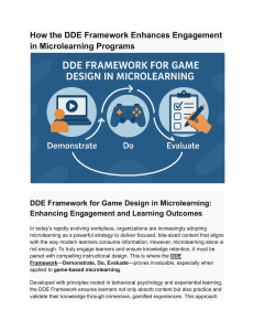DDE Framework: Enhancing Microlearning with Game Design