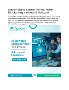 Master Microlearning: 6 Steps to Smarter Training