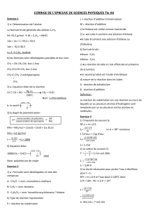 Correction d'examen Sciences Physiques - Niveau Lycée