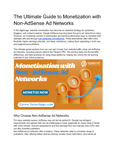 Monetize Your Website: Non-AdSense Ad Network Guide
