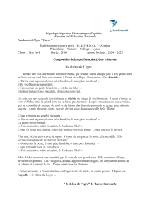 Composition de français 1ère AM : Le chêne de l'ogre