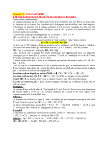 Thermochimie : 1er Principe, Enthalpie et Réactions Chimiques