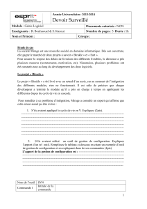 Examen Génie Logiciel : Étude de cas Mirage