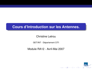 Introduction aux Antennes : Cours Complet