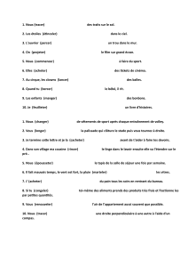 Exercices de conjugaison française