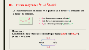 Vitesse moyenne, mouvement et sécurité routière : Leçon de physique