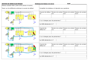 Exercice Génie Electrique : Réseau Triphasé et Liaison à la Terre