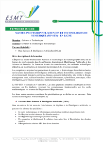 Master DSIA : Sciences des Données et IA - ESMT Dakar