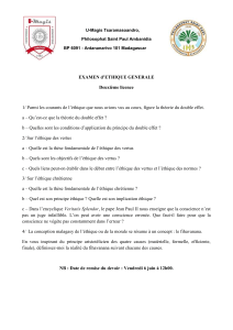 Examen d'Éthique Générale - Licence 2