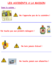 Prévention des accidents domestiques : Affiche de sécurité pour enfants
