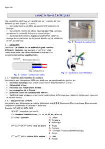 CANALISATIONS ELECTRIQUES COURS 