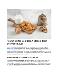 Peanut Butter Cookie Recipe: Classic & Easy to Make