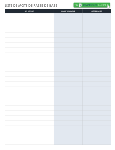 Liste de mots de passe de base