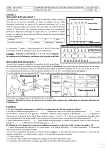 Examen SVT TD: Physiologie, Reproduction, Génétique