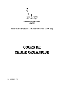 Cours de chimie organique: Structures, Nomenclature, Isomérie