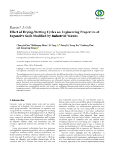 Drying-Wetting Effects on Expansive Soils