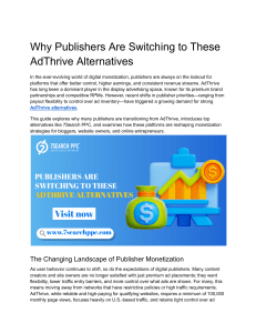 AdThrive Alternatives: Monetize Your Website with 7Search PPC