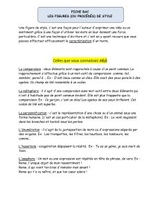 Figures de style : Fiche de révision pour le bac