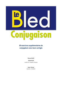 Exercices de Conjugaison Française : Bled