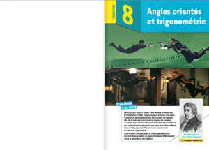 Angles orient&eacute;s et trigonom&eacute;trie - Manuel scolaire