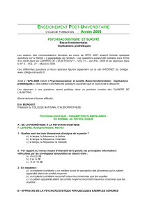 Questions Psychoacoustique et Surdité - Formation Audioprothèse
