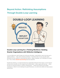 Double-Loop Learning: Building Thinking Workforces