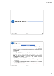 Codage Source : Compression de Données - Cours Complet