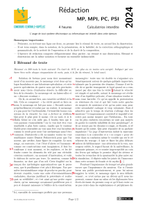 Examen de Rédaction : Mensonge et Vérité