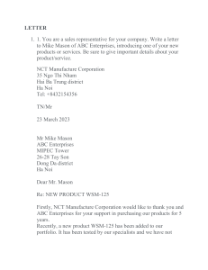 Sample Business Letters & Emails: Sales, Inquiry, Customer Service