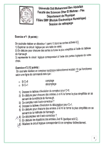 Examen Rattrapage Électronique Numérique : Décodeur & Compteur