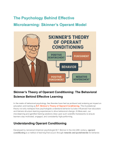 Skinner's Operant Conditioning in Microlearning | MaxLearn