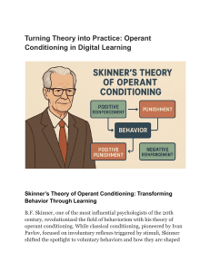 Turning Theory into Practice  Operant Conditioning in Digital Learning