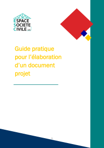 Guide pratique : Élaboration d'un document projet