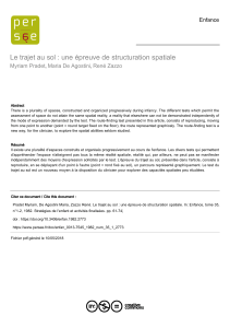 Structuration spatiale chez l'enfant : un test de parcours