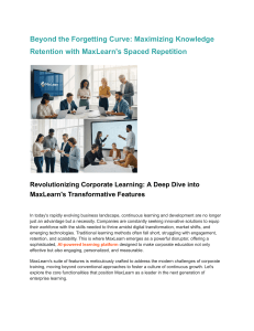 MaxLearn: AI-Powered Corporate Learning Platform