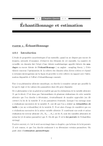 &Eacute;chantillonnage et Estimation : Chapitre de Manuel