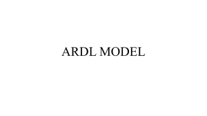 ARDL Model: Cointegration, ECM, and EViews Implementation
