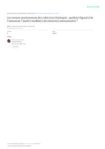 Romans Harlequin : Amour et modèles de genre
