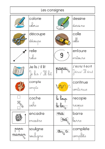 Fiche d'instructions : Verbes d'action pour enfants