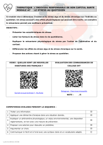 Module Gestion du Stress : Comprendre et Gérer