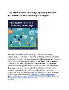 MDA Framework for Microlearning: Industry-Specific Strategies