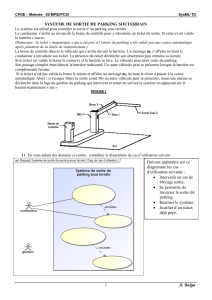 TD SysML : Syst&egrave;me de sortie de parking souterrain