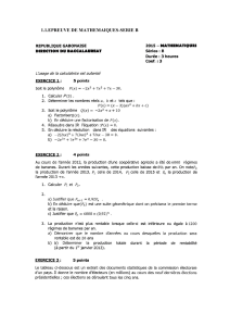 Examen de Mathématiques, Série B