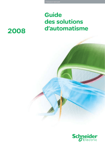 Guide des solutions d'automatisme - Schneider Electric