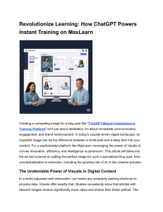 ChatGPT Training Platform: Creating Impactful Visuals