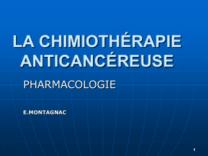 Chimiothérapie Anticancéreuse: Pharmacologie