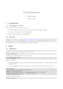 TP Squid/SquidGuard : Filtrage Web et Configuration Proxy