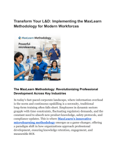 MaxLearn: Microlearning for Modern Workforce Training